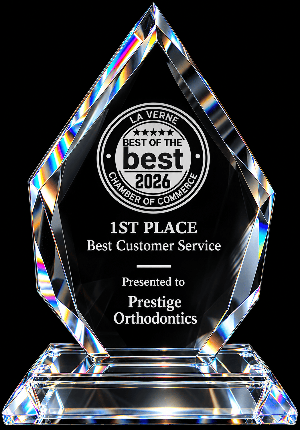 Prestige Orthodontics Best Customer Service La Verne 2026 award Prestige Orthodontics Best Customer Service in La Verne 2026 award